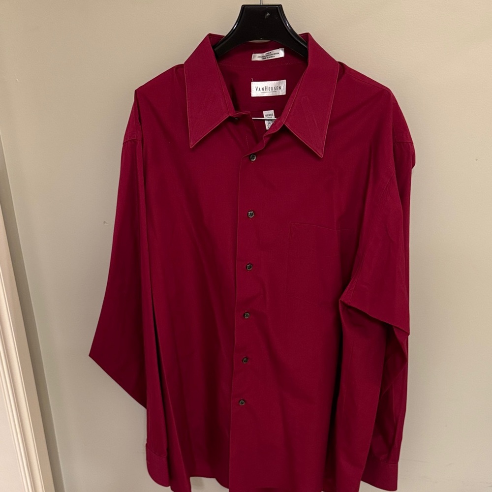 Van Heusen Rich Red Men's Dress Shirt